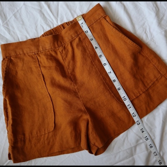 Aritzia Wilfred 100% Linen High Waisted Shorts - Picture 4 of 6